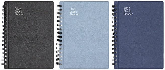 모닝글로리 25A 스프링 2026 1면 1일 체크플래너, 1개, 블랙