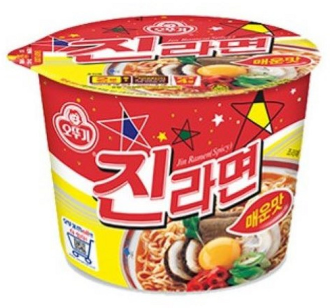 진라면 매운맛 컵라면 115g, 12개