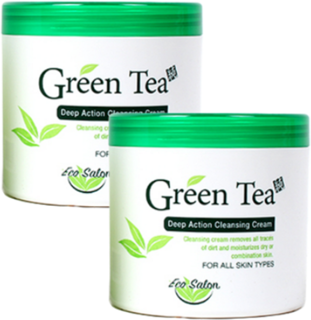 에코살롱 녹차 클렌징크림 450g / 2개