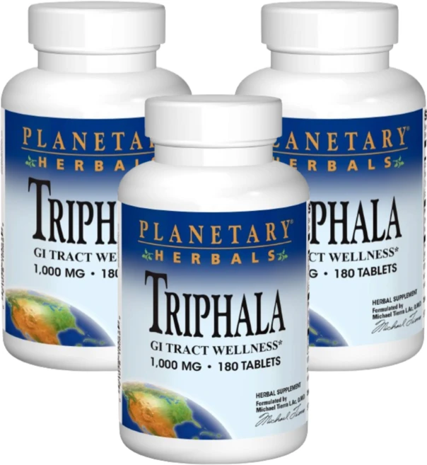 플랜터리 허벌 트라이팔라 1000mg Planetary Herbals Triphala, 180정, 3개 - 쿠팡