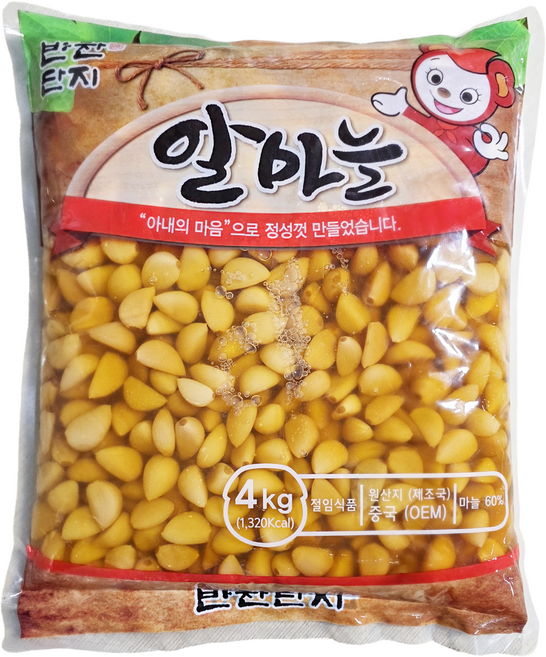 반찬단지 반찬단지 알마늘 1박스(4kg x 4개), 4kg, 4개