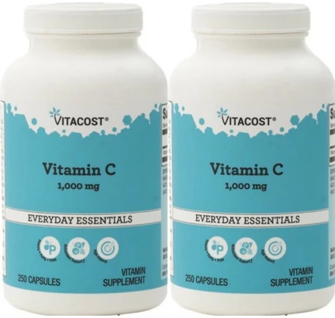 비타코스트 비타민 C 1000mg, 250정, 2팩, 250정 - 쿠팡