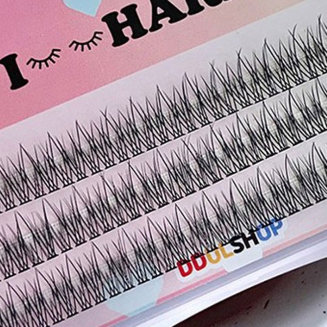 걸스코코 아이하라 속눈썹 인조 가닥속눈썹, 1개, 풍성한 V컷 속눈썹_10mm