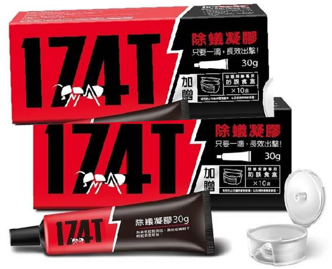 174T除蟲專家 除蟻藥30g大盒 送20個餌盒, 1套, 2個裝