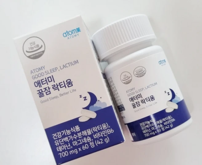 애터미 꿀잠 락티움 60정, 2개 - 쿠팡