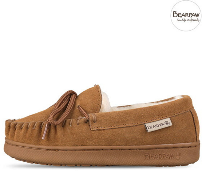 [UGG] 베어파우 주니어 여성 양털 모카신 겨울 방한 로퍼 1295Y-220