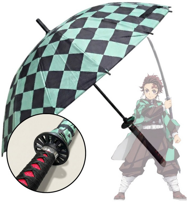 귀멸의칼날 일륜도 우산 장우산 칼 손잡이 커버 굿즈