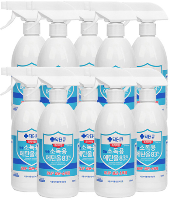 닥터큐 소독스프레이 살균소독제 500ml x 10개