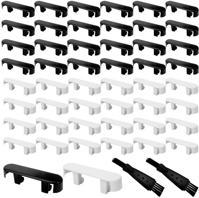 창문 물구멍 막이 방충망 재사용 창틀 벌레막이 창문 벌레 차단 틈막이 48개(블랙 흰색) 벌레 먼지 빗물 방지 구멍 없음