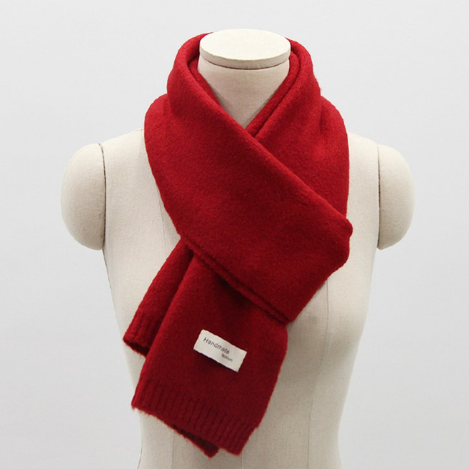 에스랑 여성 울 니트 무지 머플러 목도리 MH55
