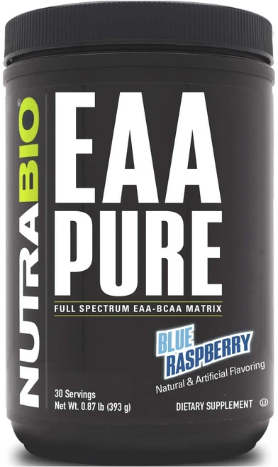 뉴트라바이오 EAA 퓨어 블루 라즈베리, 1개, 393g - 쿠팡