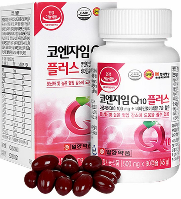 일양약품 코엔자임 Q10 플러스 45g, 90정, 1개