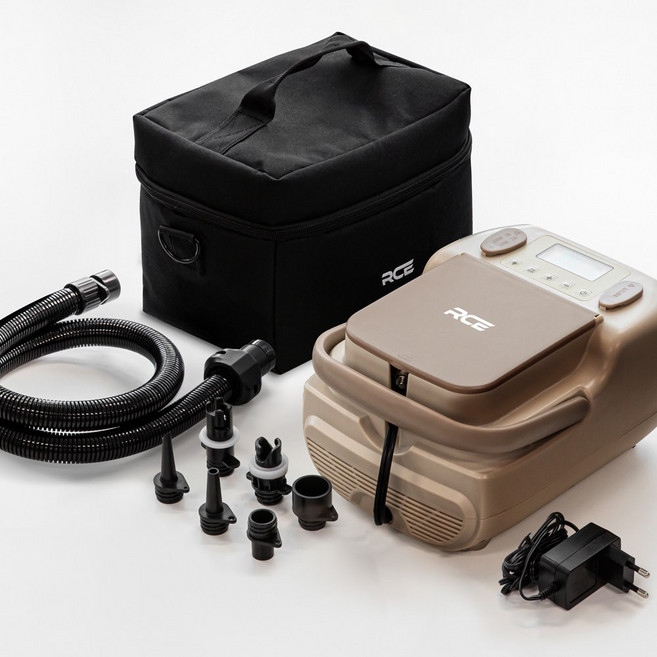 로티캠프 에어 펌프 캠핑 휴대용 무선 전동 자동 에어텐트 튜브 공기주입기 HT-790, 탄, 1개