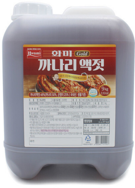 화미 까나리액젓, 1개, 9kg