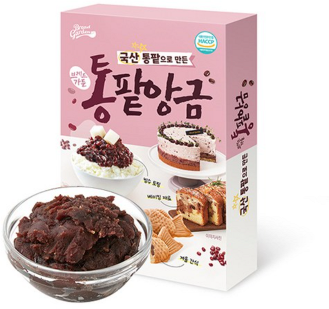 브레드가든 프리미엄 통팥 앙금, 300g, 10개