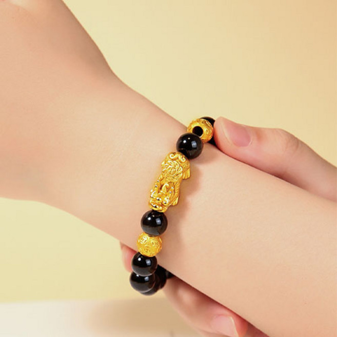 소원성취 재물복 금전운 금 비휴 팔찌 A1668