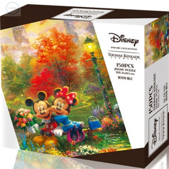 직소퍼즐 150피스 디즈니 미키와미니러브 액자