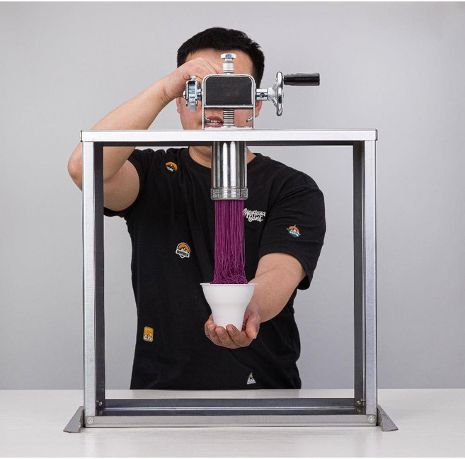 몽블랑 아이스크림 기계 젤라또 프레스 디저트 국수 아이스크림 메이커, 스테인리스 - 배럴 6개