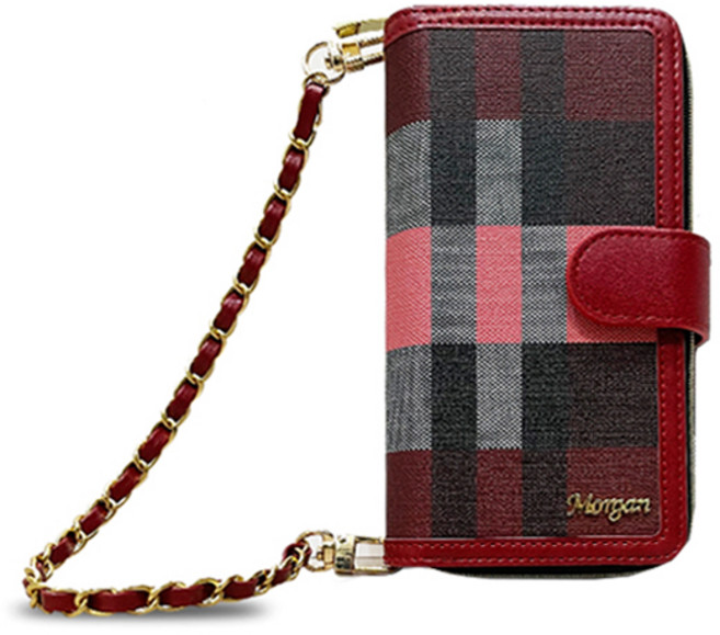 모건 체스 지퍼 지갑 케이스 다이어리 휴대폰 케이스