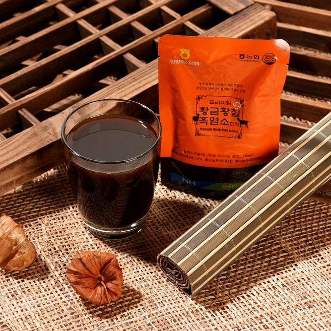 [함평축산농협] 국내산 자연방목 프리미엄 황금황칠 흑염소진액 흑염소엑기스 [원산지:국산(전라북도 고창군)], 30개, 70ml