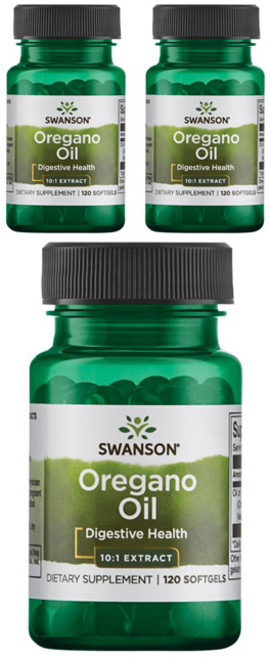 Swanson 斯旺森 牛至油軟膠囊, 120顆, 3罐