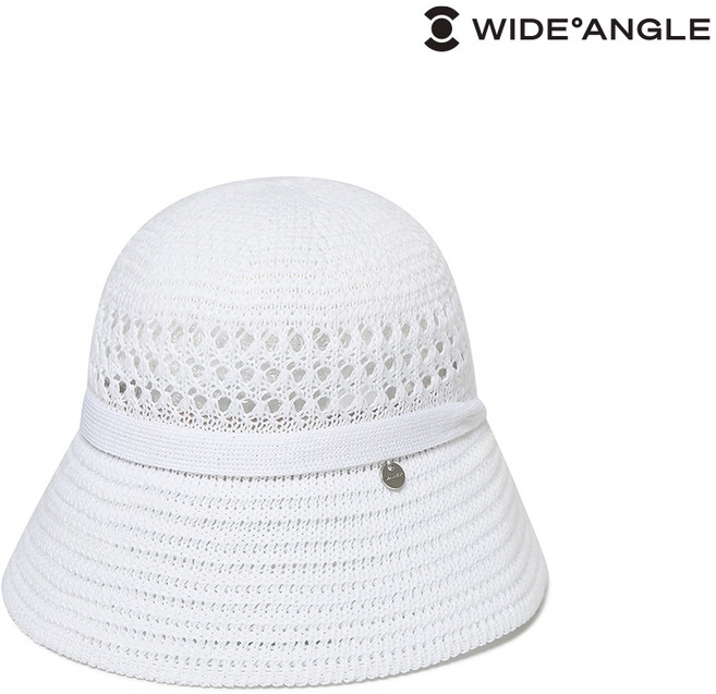 와이드앵글 공식 여성 CO 천연초 햇 WWM24C05W2 (정상가:89 000), White, 1개