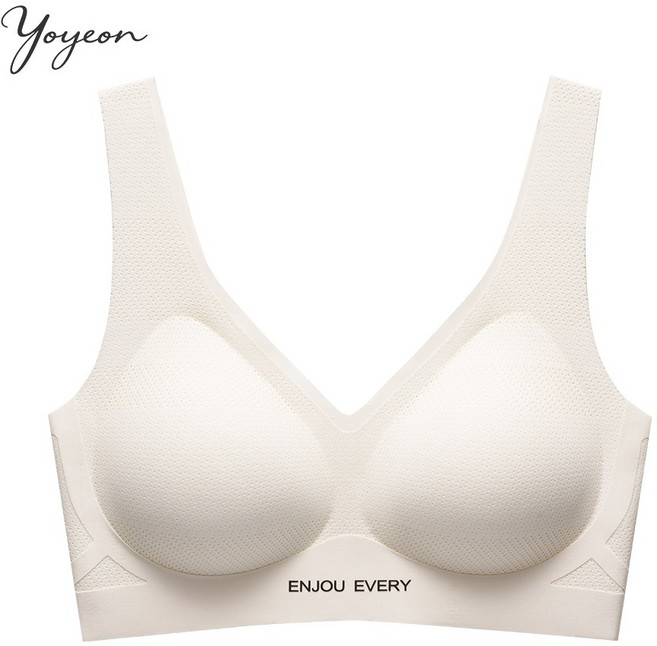 여성용 볼륨업 처짐 방지 부유방 보정 심리스 브라 노후크 노와이어 편한 스포츠 브라탑