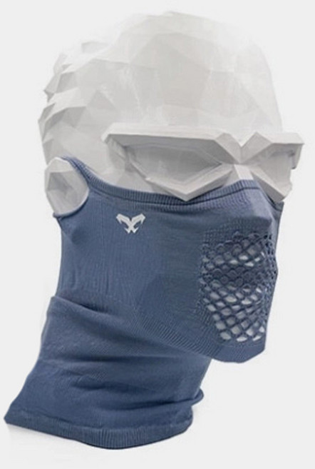 나루 마스크 N1 Long fit 얇은소재 숨구멍 자외선차단 등산 자전거 골프 스포츠 바라클라바, 그레이블루, 1개