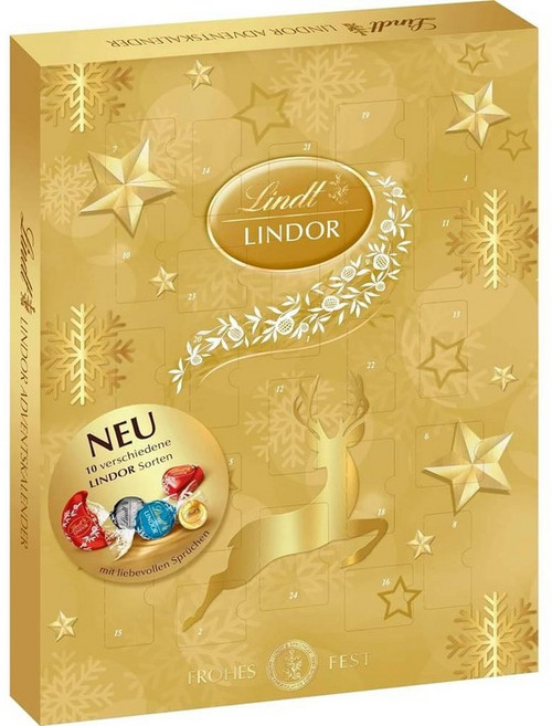 린트 초콜릿 린도르 어드벤트 캘린더 2023 화이트 다크 밀크 초콜릿, 1개