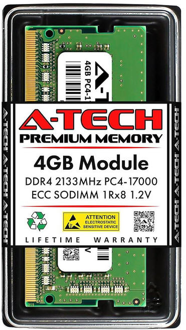 마이크로서버 워크스테이션 및 네트워킹 플랫폼용 A-Tech 32GB 키트(2x16GB) DDR4 3200MHz PC4-25600 ECC SODIMM 2Rx8 듀얼 랭크 1.2V