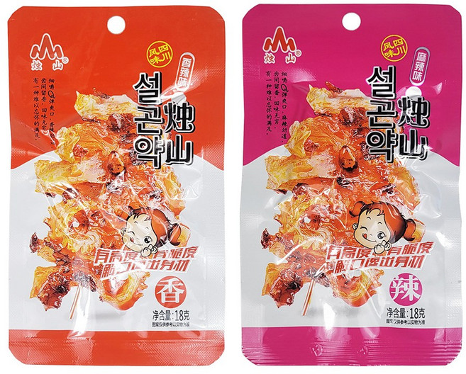 설곤약 2종 혼합 마라맛+향라맛, 20개, 18g