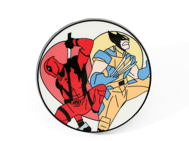 1+1 데드풀 울버린 브로치 뱃지 악세사리 굿즈 모음 피규어 선물 데코 장식, E. XZ2780-5, 2개