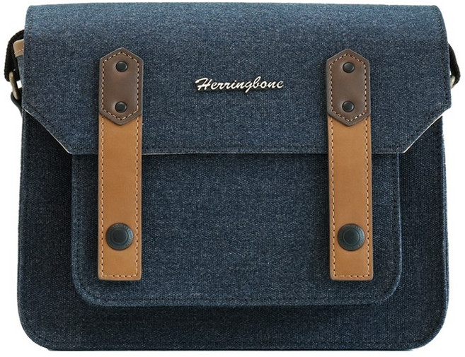 헤링본 카메라가방 카메라숄더백 파파스포켓K시즌5 스몰(크로스백 캐논 소니 니콘 후지)-네이비, 파파스포켓 캔버스 K시즌 스몰 라이트차콜, 1개