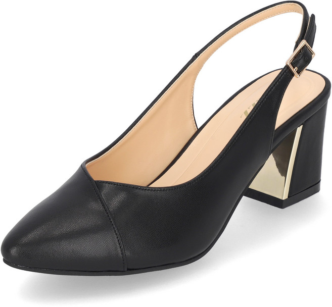 엘칸토 마쯔 여성 슬림 스틸레토 슬링백 6.5cm LCWO02M313