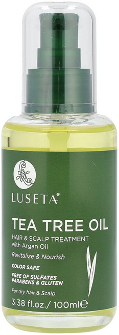 루세타뷰티 티트리오일 모발 & 두피 트리트먼트 아르간오일 함유 100ml(3.38fl oz), 1개