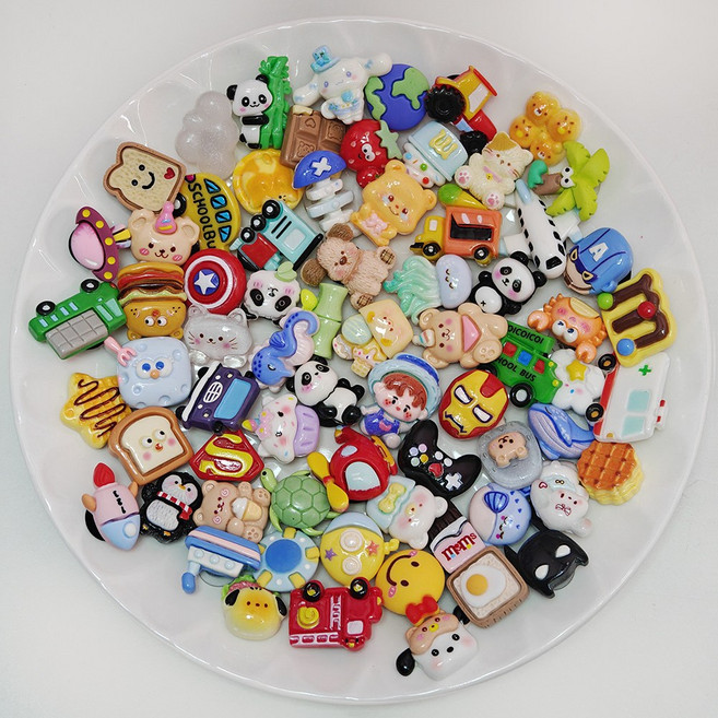 폼폼스타 귀여운 파츠 35종 세트 신발악세사리 DIY 꾸미기 파츠