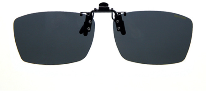 제프 편광 덮경 클립온 선글라스, 브라운/중, 1개