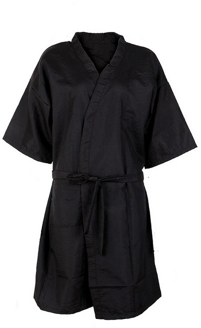 베드연구소 미용실 미용 마사지 피부 관리실 바버 고객 가운, 1개, 블랙