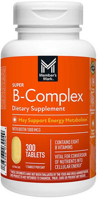 멤버스마크 슈퍼 비타민B 컴플렉스 타블렛 Members Mark Super B-complex, 300정, 1개