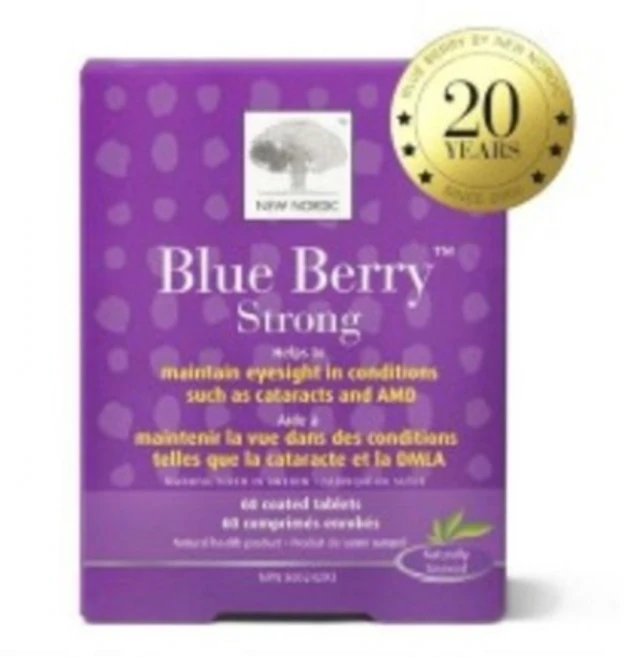 New Nordic 눈 건강을 위한 블루베리 추출물 (60 타블렛), 1개, 60정 - 쿠팡