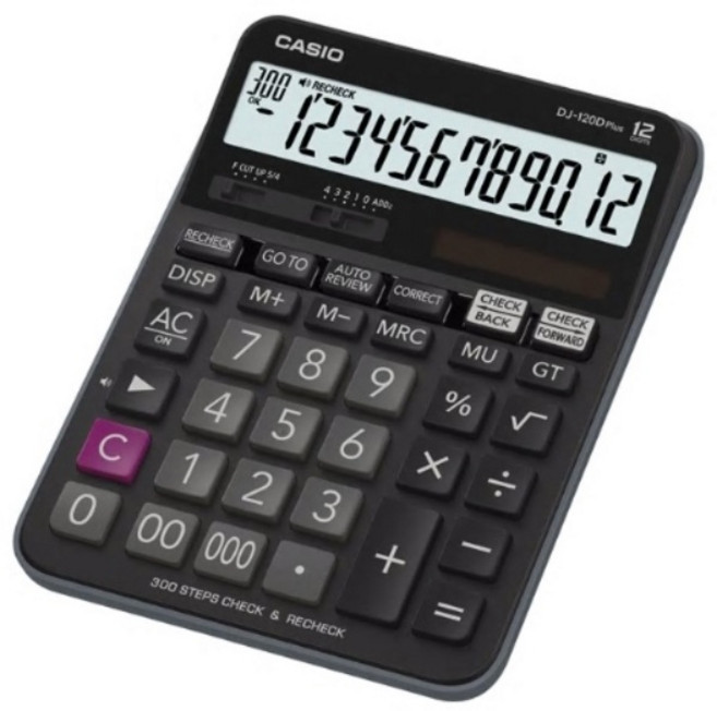 카시오계산기 DJ -120D PLUS 빅사이즈 쌀집계산기, 1개