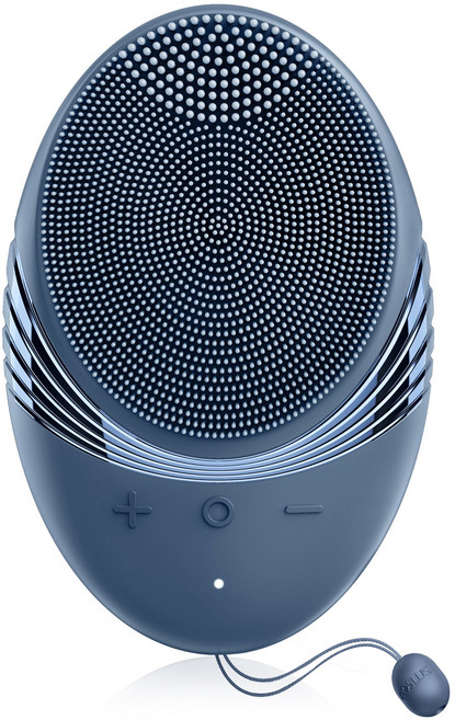 COSLUS 듀얼 밀도 브러시 T존 & U존 맞춤 세안 진동클렌저, 네이비 블루, FBS01