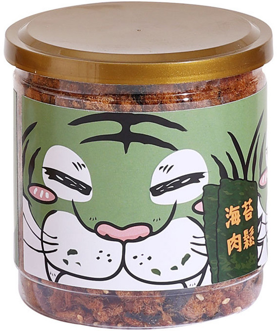 虎運 罐裝小肉鬆 120g 台灣豬 SGS檢驗合格, 1個, 【罐裝小肉鬆】米其林一星海苔肉鬆120g