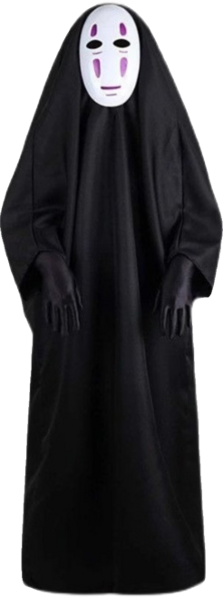 센과 치히로의 가오나시 코스프레 할로윈 어린이 성인복