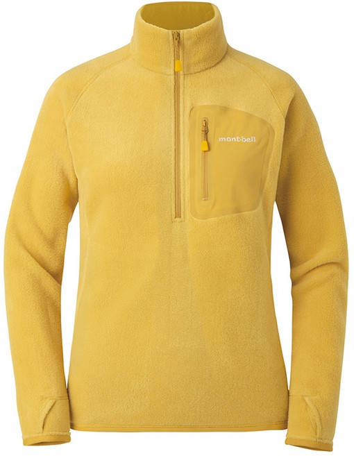 台灣黑熊 日本 mont-bell 1106594 女 CP100 Pullover 刷毛套頭衫 中層衣