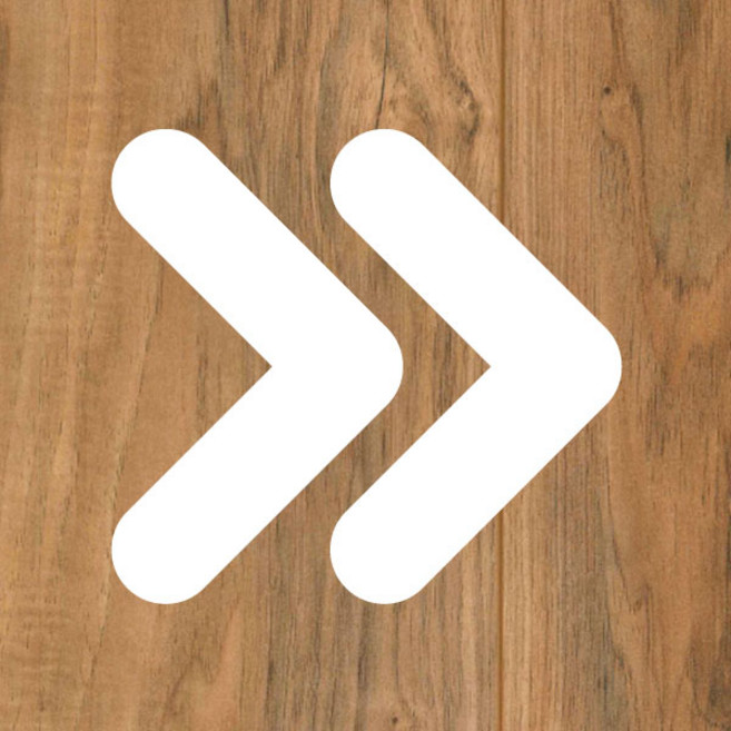 오피스왕국 화살표 스티커 바닥 스티커 arrow6, 화이트
