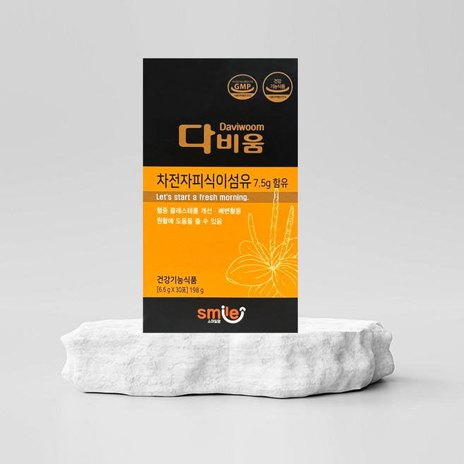 다비움 차전자피분말 1BOX 변비 쾌변, 30개