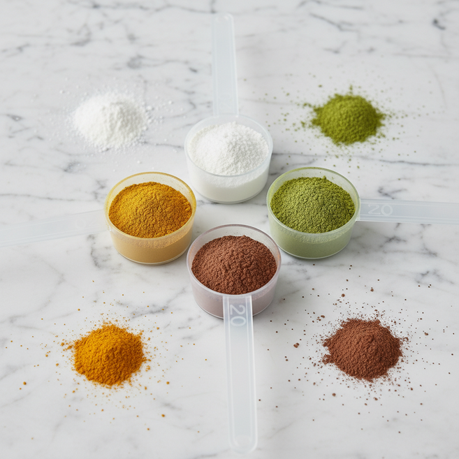 리틀그립 다용도 파우더 계량 측정 스푼 국산제조, 4개