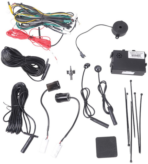 차량 모니터링 시스템 초음파 센서 거리 보조 차선 변경 도구 사각지대 거울 레이더 - 경보 표시기 감지, 검은, 흑색의