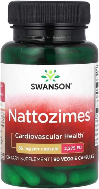 스완슨 Swanson Nattozimes® 65 mg 90 Veggie Capsules, 1개 - 쿠팡
